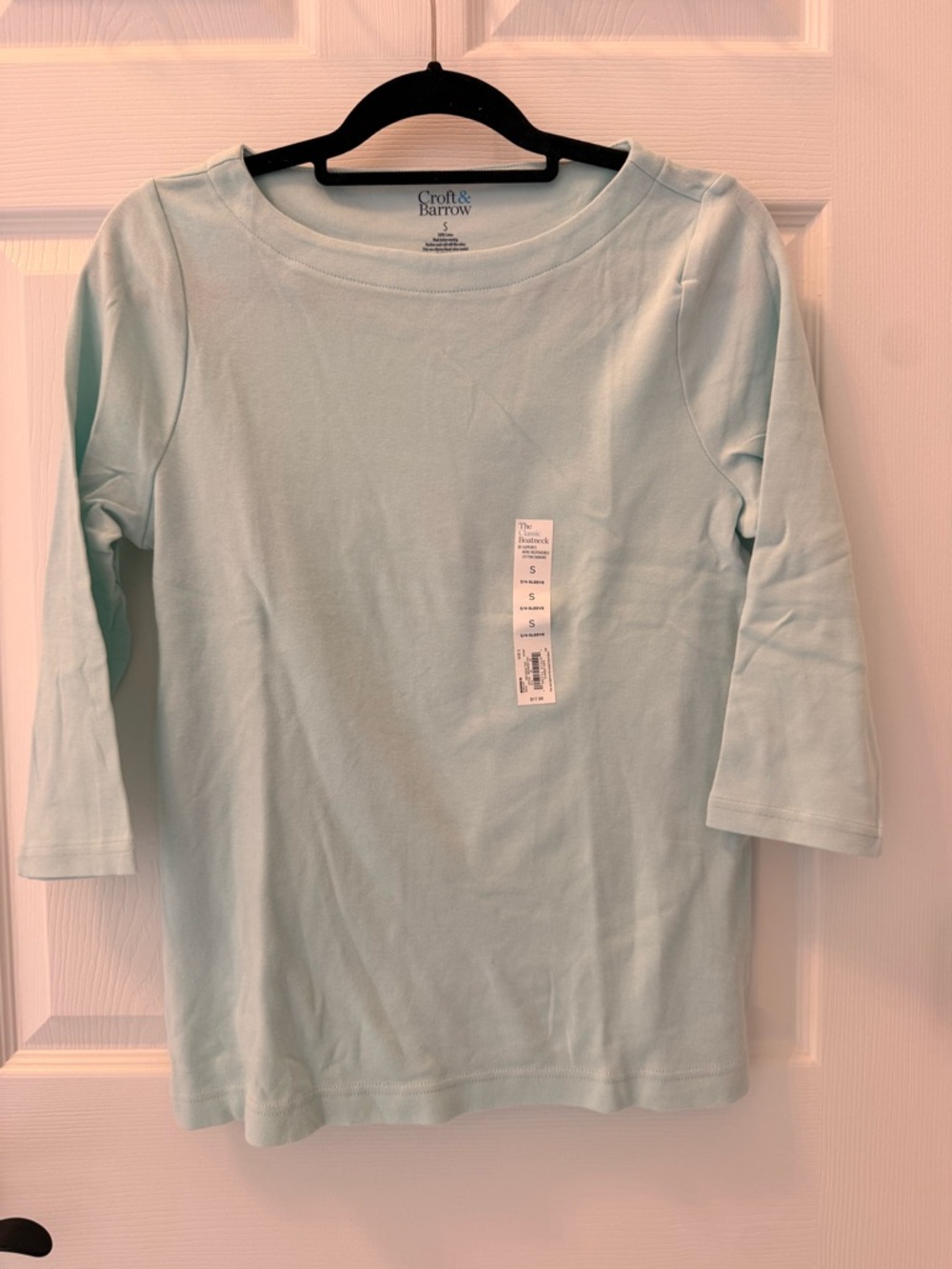 Croft & Barrow Light Green 3/4 Quarter Sleeve Women’s